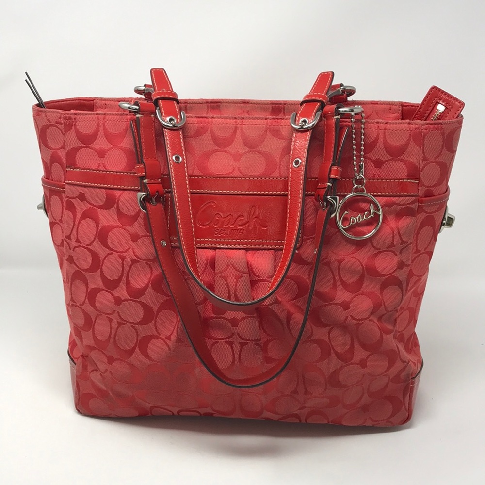 Red Coach Tote Purse